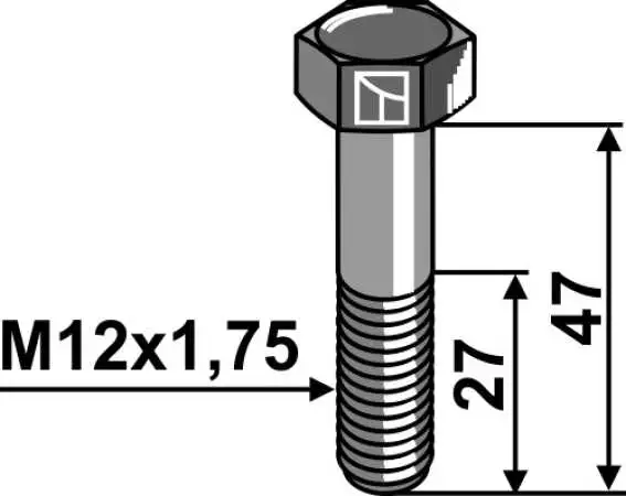 Schraube - M12x1,75 - 10.9